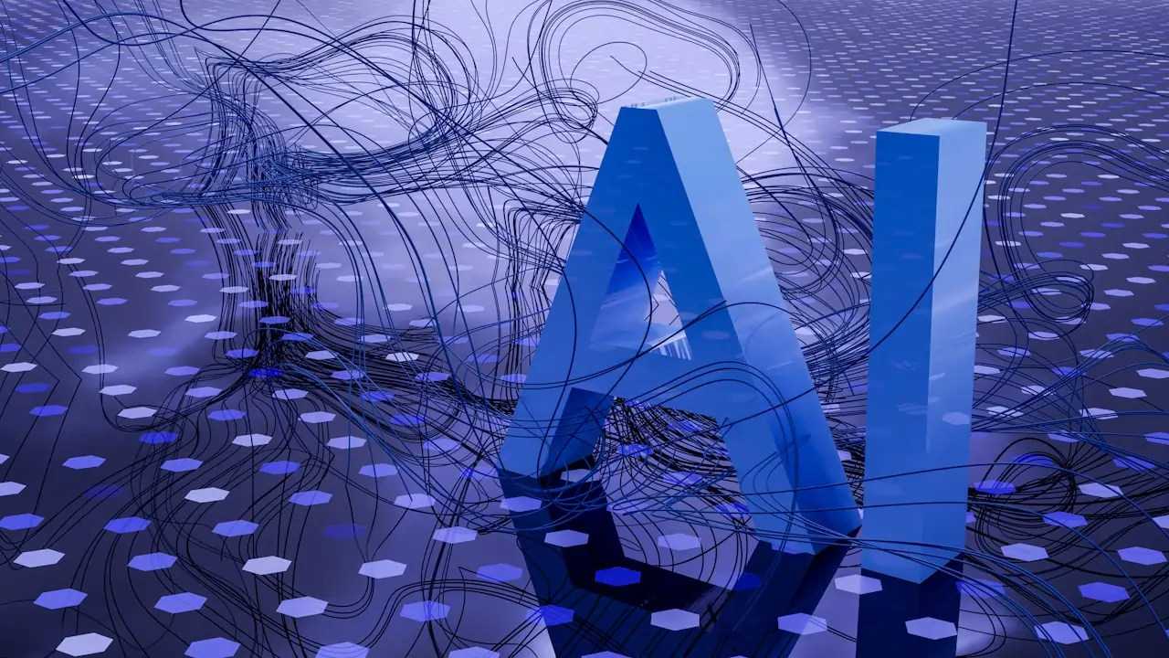 Futuristic AI technology banner showing digital transformation in ecommerce